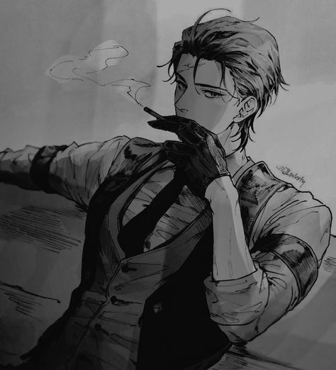 Anime Guy In Suit Pfp, Blind Anime Guy, Anime Mafia Man, Mafia Anime Boy, Anime Pfps Guy, Anime Mafia Boss Male, Mafia Men Art, Mafia Anime Men, Anime Men Pfp