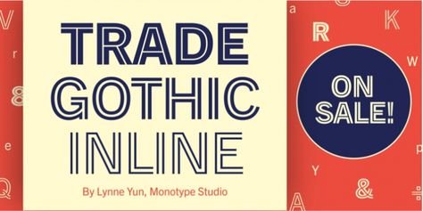 Trade Gothic Inline Font Download #font #typeface #typography Inline Font, Gothic Typography Design, Gothic Font Logo, Itc Avant Garde Gothic Font, Free Fonts For Commercial Use, Gothic Typeface, Trade Gothic Font, Fonts For Commercial Use, Typeface Typography