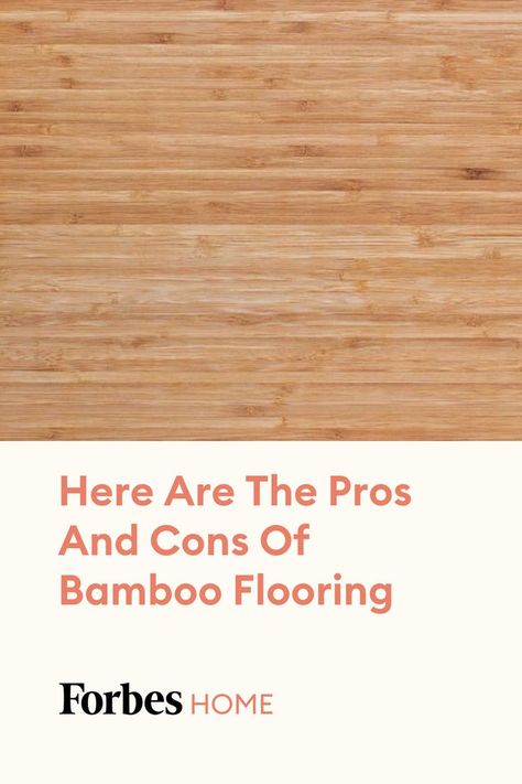 Bamboo flooring is receiving more attention in recent years, particularly among homeowners looking for environmentally friendly and sustainable building materials. #bambooflooring #flooring #forbeshome Bamboo Wooden Flooring, Lowes Bamboo Flooring, Refinished Bamboo Floors, Bamboo Flooring Ideas, Bamboo Floors Kitchen, Bamboo Floors Living Room, Sustainable Flooring Materials, Bamboo Floor Bathroom, Refinishing Bamboo Floors