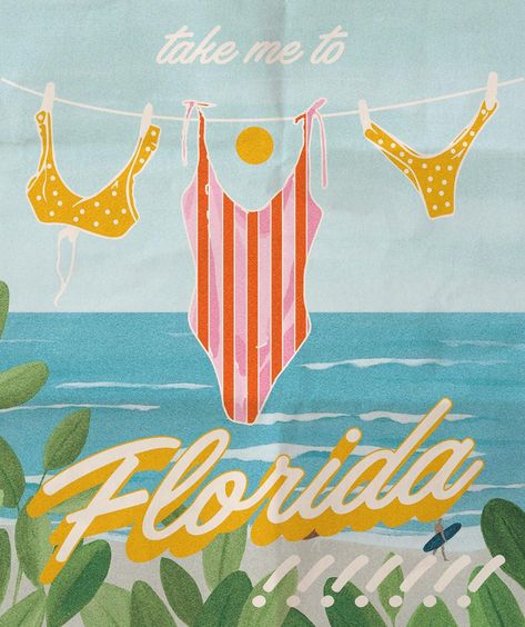 I need to forget so take me to Florida !!! song: florida!!! - @taylorswift feat. @florenceandthemachine Beautiful Outdoor Furniture, Florida Poster, Hawaii Tropical, Florida Art, Dorm Posters, Lost Time, Chappell Roan, Tropical Summer, Music Wall