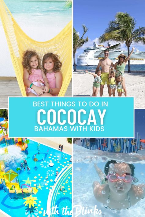 If you're looking for a family-friendly Caribbean getaway, you can't go wrong with a trip to CocoCay Bahamas! This beautiful island has something for everyone, from stunning white sand beaches to thrilling water activities. Kids of all ages will love exploring the island's sights and attractions, so make sure to add them to your itinerary. Here are some of the best things to do in CocoCay Bahamas with kids! Bahamas With Kids, Cococay Bahamas Royal Caribbean, Water Activities Kids, Cococay Bahamas, Perfect Day At Cococay, Navigator Of The Seas, Splash Pad, Waiting In Line, Royal Caribbean