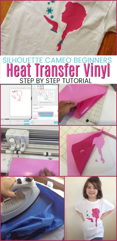 Silhouette Heat Transfer Vinyl Tips for Beginners Silhouette Cameo Projects Beginner, Heat Transfer Vinyl Tutorial, Silhouette Cameo Beginner, Silhouette Cameo Projects Vinyl, Heat Transfer Vinyl Projects, Silhouette School Blog, Silhouette Cameo 4, Htv Projects, Silhouette School