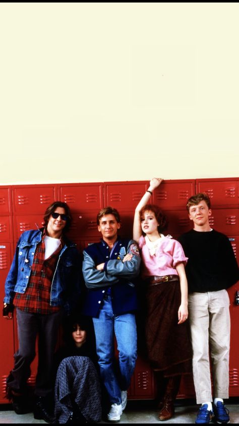 The Breakfast Club Wallpaper, 90s 2000s Movies, Breakfast Club Movie, Club Wallpaper, Brat Pack, 80s Look, John Hughes, Clubbing Aesthetic, 80s Movies