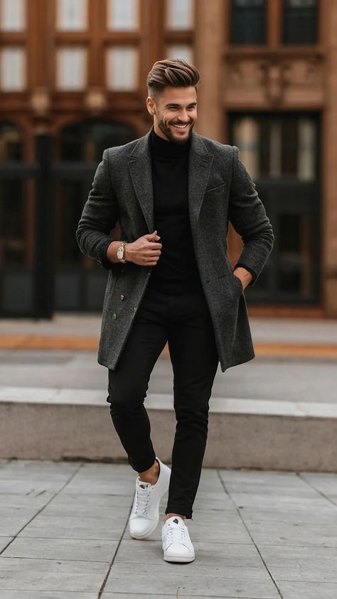 Casual Look For Men, York Aesthetic, Winter Streetwear, Trendy Outfits Winter, Casual Outfit Inspiration, Men's Outfits, Trendy Winter, Winter Outfits Men, Autumn Casual