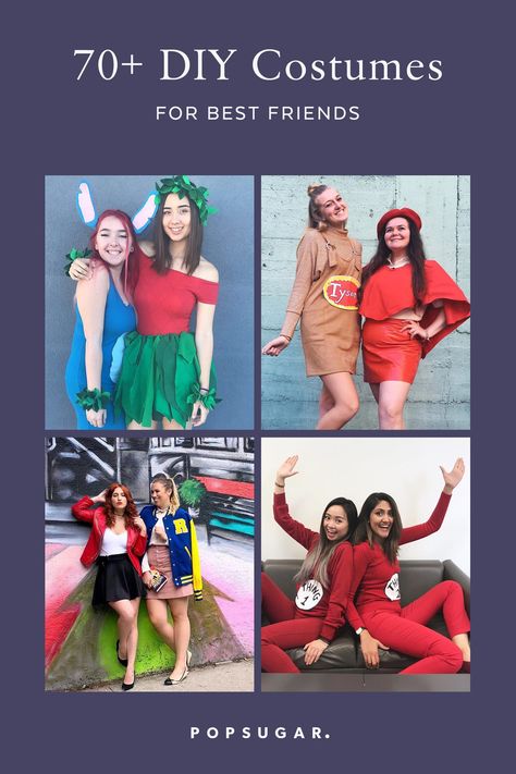 Easy Friends Halloween Costumes, Work Friend Halloween Costumes, Pairs Halloween Costumes Friends, Diy Duo Costumes Best Friends, Easy Friends Costumes, Dynamic Duos Spirit Week Best Friends, Halloween Costumes Duo Friends Work Appropriate, Work Bestie Halloween Costumes, Costume Pairs Friends