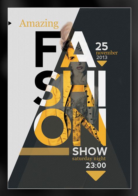 Fashion Show Invitation, Mises En Page Design Graphique, Fashion Show Poster, Fashion Poster Design, Fotografi Digital, Magazine Layout Design, Poster Design Inspiration, Grafic Design, Poster Layout