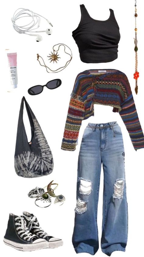 Look Grunge, Look Boho Chic, Trendy Outfit Ideas, Earthy Outfits, Estilo Hippie, Swaggy Outfits, Trendy Fall, Hippie Outfits, Really Cute Outfits