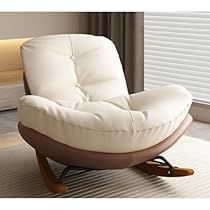 Modern Recliner Sofa, Contemporary Rocking Chair, Comfy Rocking Chair, Nursery Glider Rocker, Upholstered Rocking Chairs, Wooden Living Room, Glider Rocking Chair, Modern Recliner, Gold Chair