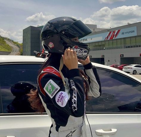 Dinara Core, Car Racing Aesthetic, Female Racer Aesthetic, Car Girl Aesthetic, Biker Aesthetic, Racing Girl, F1 Formula, Luxury Lifestyle Dreams, Future Lifestyle