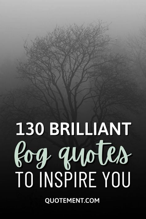 I know you like sunny and bright days, we all do, but take a look at these great fog quotes, you'll be surprised how much wisdom you can get from them! Gloomy Morning Quotes, Hibernate Quotes Life, Morning Fog Quotes, Quotes About Fog Mornings, Fog Quote Nature, Quotes About Fog, Mist Quotes, Fog Quote, Fog Caption For Instagram