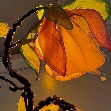 Flower Lamp Diy, Sunset Ceiling, Arts And Crafts Videos, Creative Lamps Diy, Diy Ceiling Lamp, Diy Lamp Ideas, Floral Lamps, Flower Lamps, Lamp Flower