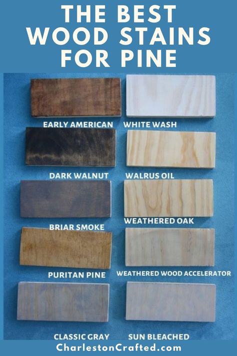 Staining Pine Wood, Stain On Oak, Best Wood Stain, Minwax Stain Colors, Pine Wood Furniture, Weathered Oak Stain, Oak Wood Stain, Grey Stained Wood, Stain On Pine