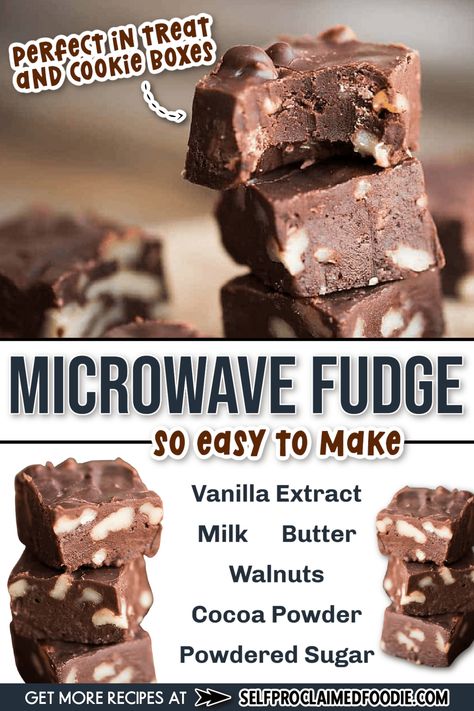 Five Minute Microwave Fudge is a quick and sinfully delicious homemade fudge recipe. This easy fudge will become a holiday favorite! #fudge #easy #recipe #chocolate #christmas #microwavefudge #5minutefudge #powderedsugar #confectionerssugar #cocoapowder Microwave Fudge With Cocoa Powder, 5 Minute Chocolate Fudge, Quick And Easy Peppermint Fudge, Easy Microwave Fudge Recipe, Quick Fudge Recipe 3 Ingredients, Easy Fudge Recipe With Cocoa Powder, See’s Fudge Recipe, Paula Deen's 5 Minute Fudge, No Cook Fudge Recipes