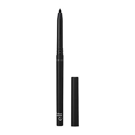 e.l.f. No Budge Retractable Eyeliner, Creamy, Ultra-Pigmented & Waterproof, Creates Bold & Defined Lines, Vegan & Cruelty-Free, Black 0.006 Oz Elf Eyeliner, Intense Eyes, Retractable Eyeliner, Pencil Liner, Kajal Eyeliner, Kohl Eyeliner, Eyeliner Pencil, Flawless Face, Make Up Looks