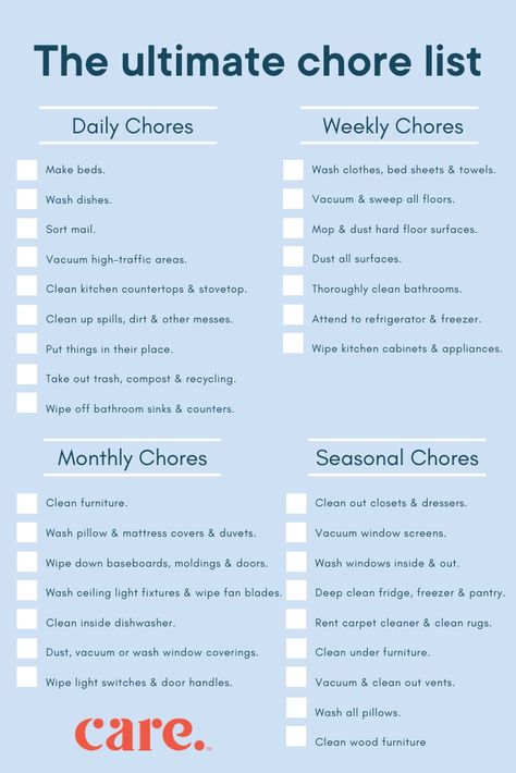 The Ultimate Household Chores List: Master Your Cleaning Routine Chore List With Prices, Room Chore List, Roommates Chore Charts, Chores Organization Ideas, Master Chore List, Chores For Couples, Managing Household Chores, Chores For 13 Yo, Husband Chore Chart