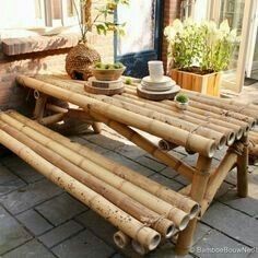 Bamboo Furniture Diy, Bamboo Restaurant, Bamboo Furniture Design, Bamboo Species, Bamboo Diy, Bamboo Building, Sustainable Construction, Bamboo House Design, Bamboo Structure