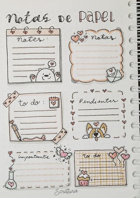 Empty Notebook Ideas Aesthetic, Notes Design Ideas Notebook, Notebook Ideas Aesthetic, Boarder Designs Aesthetic, Empty Notebook Ideas, Ide Jurnal, Empty Notebook, Bullet Journal Ideas Templates, Bullet Journal Banner