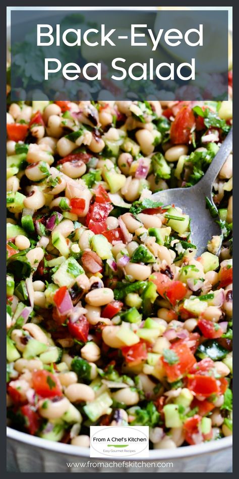 Black-Eyed Pea Salad Fresh Black Eyed Peas Recipe, Canned Black Eyed Peas Recipe, Blackeyed Pea Recipes, Black Eyed Pea Salad, Blackeyed Peas, Black Eyed Peas Recipe, Pea Salad Recipes, Southern Comfort Food, Black Eyed Pea