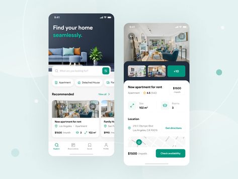 Real Estate Mobile App Ui Design, Real Estate Ui Design, Mobile Phone Design, Real Estate App, House App, Movie App, Stadium Design, Mobile Web Design, App Home