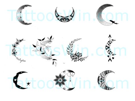 Crescent Moon Tattoo Designs - Tattoos Win Moon Tattoo Design, Half Moon Tattoo, Crescent Moon Tattoo, Kunst Tattoos, Biomechanical Tattoo, Moon Tattoo Designs, Disney Tattoo, Tattoo Women, E Tattoo