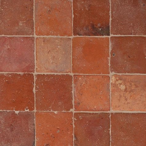 Terra Cotta - Francois & Co. Cladding Texture, Terra Cotta Tiles, Theme Restaurant, Flooring Texture, Entry Tile, Manor Homes, Reclaimed Flooring, Square Tiles, Terracotta Floor