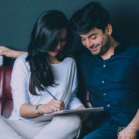 Chilling With Bae, Fawad Khan Beard, Wedding Couple Pictures, Pakistani Movies, Pakistani People, Fawad Khan, Pre Wedding Poses, Beautiful Photoshoot, Couple Photoshoot Poses