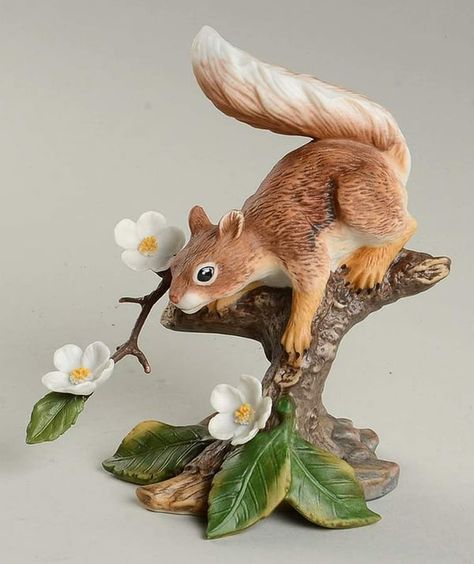 Woodland Animals Springtime Scamper-Red Squirrel - No Box by Lenox | Replacements, Ltd. Squirrel Decor, Egypt Concept Art, Bear Sculptures, Wild Animals Pictures, Gemstone Art, Statue Sculpture, Art Carved, Clay Animals, Animal Sketches