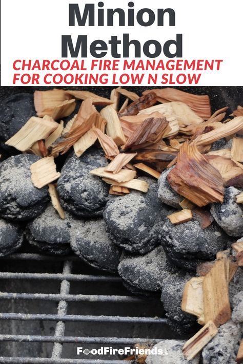 Minion method of charcoal fire management Charcoal Smoker Recipes, Beginner Electric Smoker Recipes, Cooking On Charcoal Grill, First Time Smoker Recipe, Charcoal Bbq Recipes, Masterbuilt Charcoal Smoker Recipes, How To Use An Electric Smoker, Charcoal Cooking, Charcoal Grill Recipes