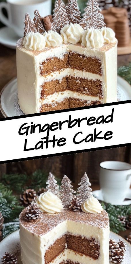 Indulge in the comforting flavors of the season with this Gingerbread Latte Cake. Blending the rich taste of gingerbread with a subtle hint of coffee, this cake is perfect for gatherings or special occasions. Fill your kitchen with warmth and aroma as you bake this delightful seasonal treat. Ideal for holiday desserts and those cozy vibes. Cozy Fall Baking, Latte Cake, Gingerbread Latte, Seasonal Treats, Fall Baking, Cozy Vibes, Holiday Desserts, Comfort Foods, Coffee Cake