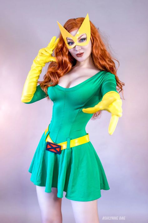 Jean Grey Costume, Jean Grey Xmen, Marvel Jean Grey, Xmen Cosplay, Marvel Girl, Cartoon Cosplay, Hero Movie, Universal Language, Marvel Cosplay