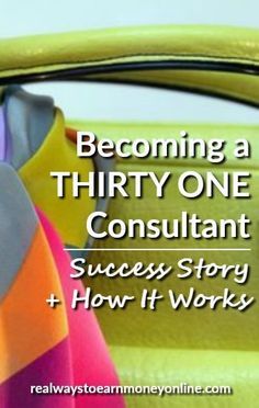 Becoming a Thirty-One consultant. Is this a business you should consider starting? I have a success story for you plus some information on the basics of the business. Home Business Organization, Direct Sales Tips, Thirty One Totes, Home Business Ideas, Thirty One Business, Thirty One Party, Direct Sales Companies, Thirty One Consultant, Sales Tips