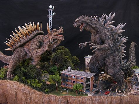 Godzilla Diorama, Kaiju Design, Myths & Monsters, Japanese Monster, All Godzilla Monsters, Kaiju Art, Giant Monsters, Cool Monsters, Kaiju Monsters