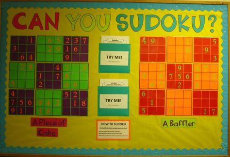 Invisible Math Bulletin Board, Sudoku Quotes, Sudoku Bulletin Board, Sudoku Tips, Teamwork Activities, Sudoku Book, Morning Work, 5th Grade Math, Guided Math