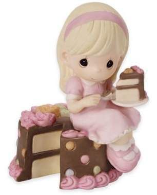 Precious Moments® Have Your Cake and Eat it Too Figurine Precious Moments Dolls, Precious Moments Figurines, Porcelain Jewelry, Bisque Porcelain, Birthday Gifts For Girls, Lego Star Wars, Porcelain Dolls, Porcelain Figurines, Porcelain Painting