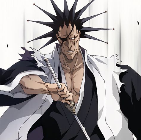 Kenpachi Zaraki Fanart, Kenpachi Zaraki, Chill Wallpaper, Black Figure, Bleach Characters, Bleach Manga, Bleach (anime), Cartoon Icons, Bleach Anime