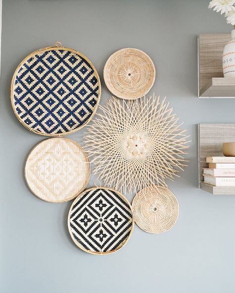 Boho wall basket decor