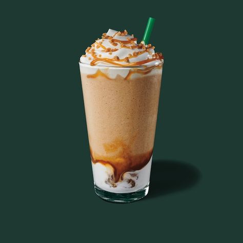 Caramel Ribbon Crunch Frappuccino® Blended Beverage: Starbucks Coffee Company Caramel Ribbon Crunch Frappuccino, Ribbon Crunch Frappuccino, Caramel Ribbon Crunch, Caramel Drinks, Caramel Cream, Caramel Syrup, Coffee Type, Starbucks Drinks, Fragrance Oil