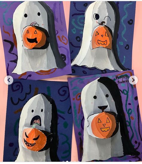 Halloween Art Lessons, Value Scale, Third Grade Art, Halloween Art Projects, Elementary School Art, Middle School Art Projects, October Art, 2nd Grade Art, Fall Art Projects