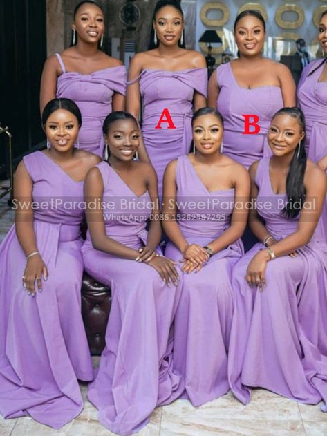 Lavender Bridesmaid Dresses Silk, Lilac Bridesmaid Dresses Black Women, Lavender Bridesmaid Dresses Black Women, Purple Bridesmaid Dresses Black Women, Lilac Purple Bridesmaid Dresses, Light Purple Bridesmaid Dresses, Bridesmaid Squad, Lilac Bridesmaid, Mermaid Long Bridesmaid Dresses