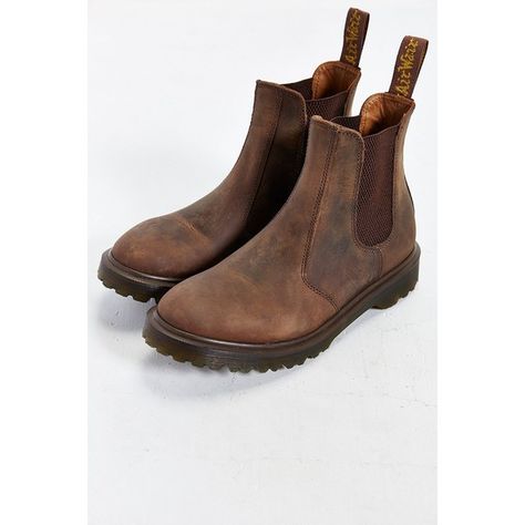 Dr. Martens 2976 Milled Chelsea Boot (€125) ❤ liked on Polyvore featuring shoes, boots, brown, stretch boots, brown stretch boots, slip on boots, chelsea boots e dr. martens Chelsea Boots Doc Martens, Boots Doc Martens, Steve Madden Chelsea Boots, Doc Martens Women, Dr Martens 2976, Doc Martens Style, Doc Martens Outfit, Chelsea Boots Heel, Doc Martens Boots