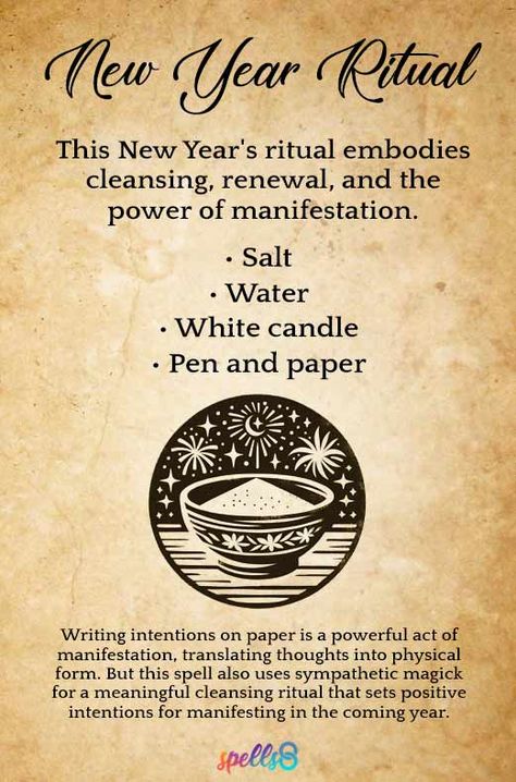 Salt Water Ritual: A Powerful Start to Your New Year Name In Salt Water Ritual, Witchy New Years Eve Rituals, Witch New Year, New Year Rituals Witch, New Years Spells, New Years Rituals, Water Ritual, Water Spells, New Year Traditions