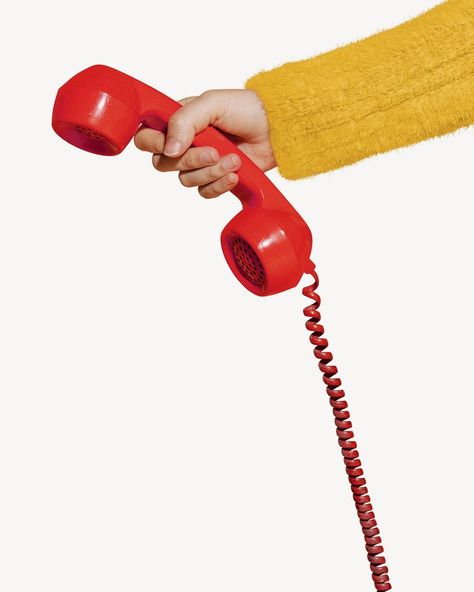 Hand Holding Old Phone, Holding Telephone Reference, Retro Phone Aesthetic, Hand Holding Phone Reference, Telephone Reference, Holding Phone Reference, Holding Telephone, Telephone Icon, Maximalist Retro