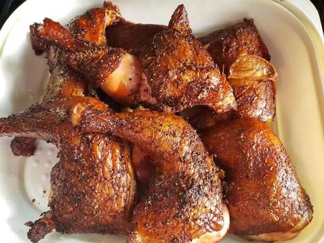 Pellet Grill Chicken Leg Quarters, Smoked Chicken Quarters Pellet Grill, Pellet Grill Chicken Legs, Pit Boss Smoked Chicken, Pellet Smoker Chicken, Smoked Chicken Leg Quarters, Pellet Grilled Chicken, Grilled Chicken Leg Quarters, Smoker Recipes Chicken