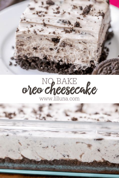 Baked Oreo Cheesecake Recipe, Biscotti Cheesecake, Oreo Cheesecake Recipes, Oreo Desserts, No Bake Oreo Cheesecake, Cheesecake Oreo, Oreo Recipes, Bake Dessert, Oreo Dessert