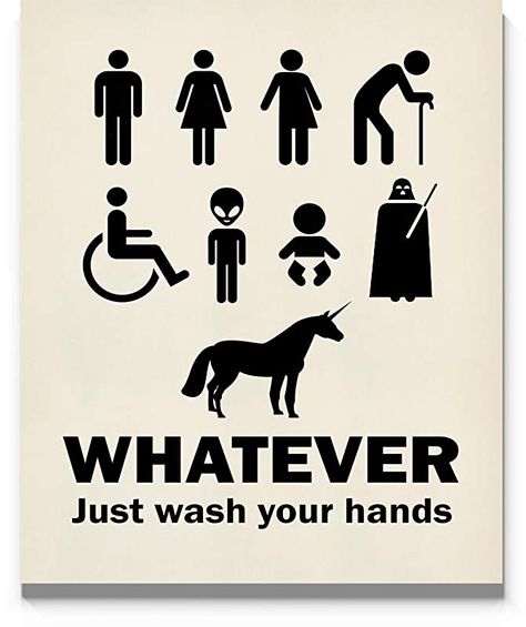 Whatever Just Wash Your Hands, Office Restroom, Wash Your Hands Sign, Poster Funny, Unframed Wall Art, Wash Your Hands, Print Poster, Kitchen Decor, Wall Art