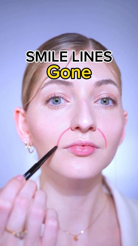 Smile lines face massage tutorial Face Massage Tutorial, Massage Tutorial, Facial Massage Steps, Facial Massage Techniques, Face Fitness, Face Massage Techniques, Facial Routine Skincare, Facial Massage Routine, Face Yoga Exercises