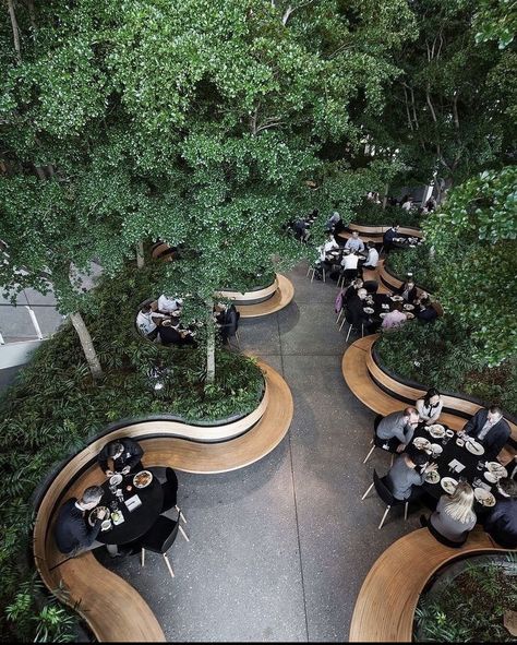 Urban Landscape Design, Public Space Design, Landscape Architecture Design, Green Architecture, Outdoor Restaurant, Parking Design, Cafe Design, Urban Landscape, Design Layout