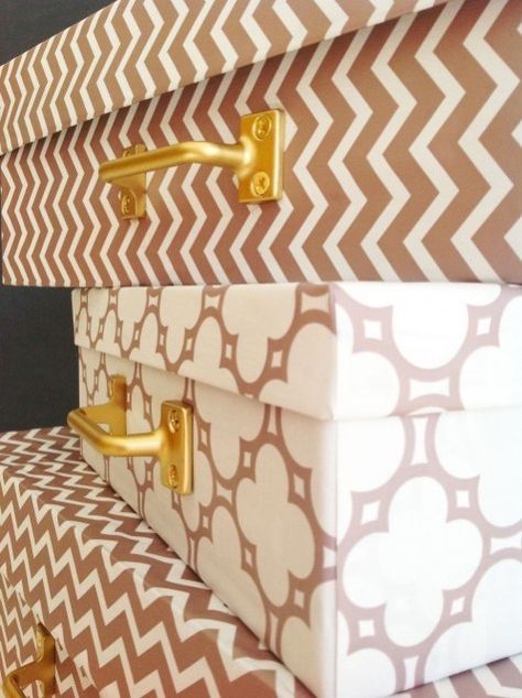 Storage Boxes Diy, Shoe Box Diy, Shoe Box Crafts, Shoe Storage Boxes, Recycled Decor, Diy Wrapping Paper, Diy Wrapping, Paper Box Diy, Boxes Diy