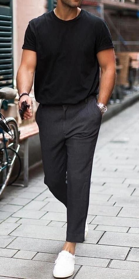 Outfits To Try, Mens Business Casual Outfits, Minimalist Fashion Men, Mens Summer Outfits, Mens Casual Outfits Summer, Men Fashion Casual Shirts, Stylish Men Casual, Street Style Outfits Men, Mens Casual Dress Outfits