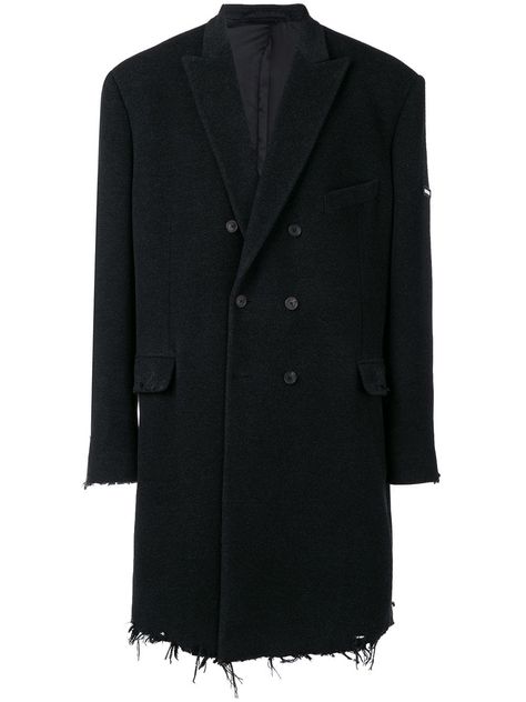 Grey Balenciaga, Balenciaga Coat, Coat Ideas, Waistcoat Men, Mcqueen Fashion, Balenciaga Mens, Wool Blend Coat, Double Breasted Coat, Capsule Collection